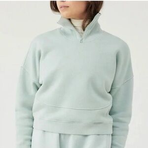 Outdoor Voices Mint Nimbus Quarter Zip